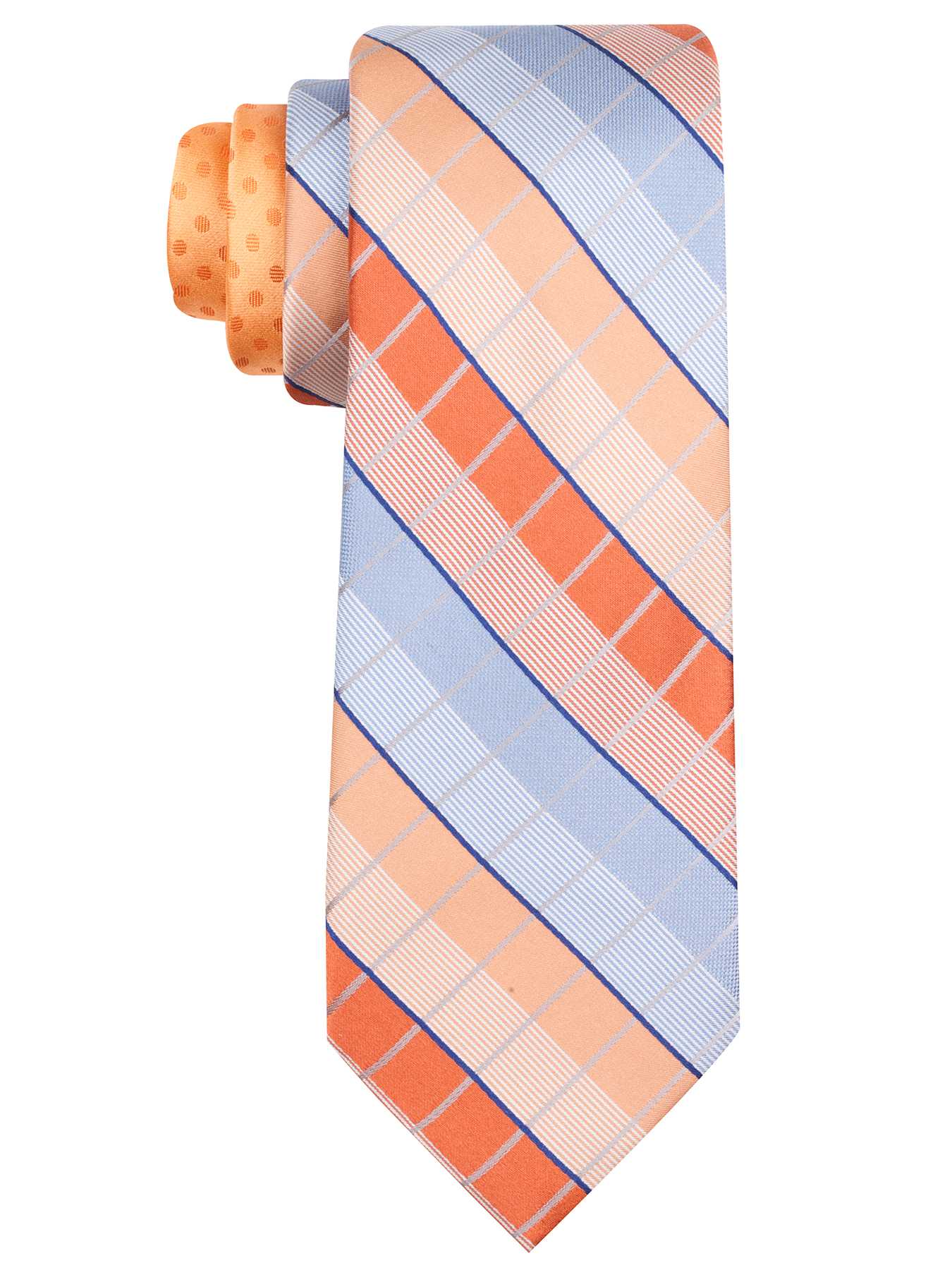 Perry Ellis Evans Plaid Silk Tie