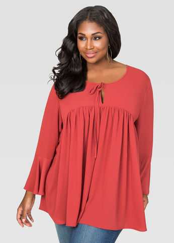 Tie Neck Swing Top