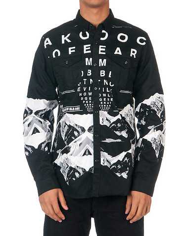 A.K.O.O. MENS Black Clothing / Button Down Shirts S
