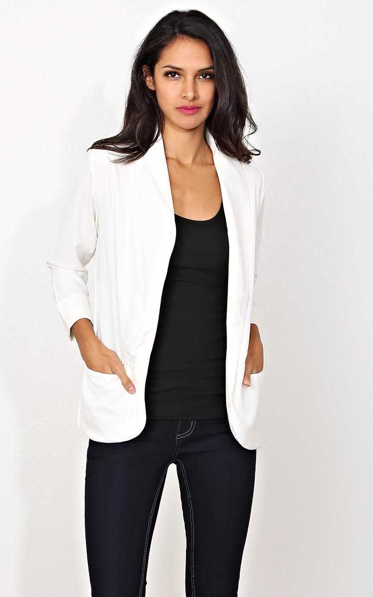 Totally Taken Boyfriend Blazer - MED - Black in Size Medium by Styles For Less
