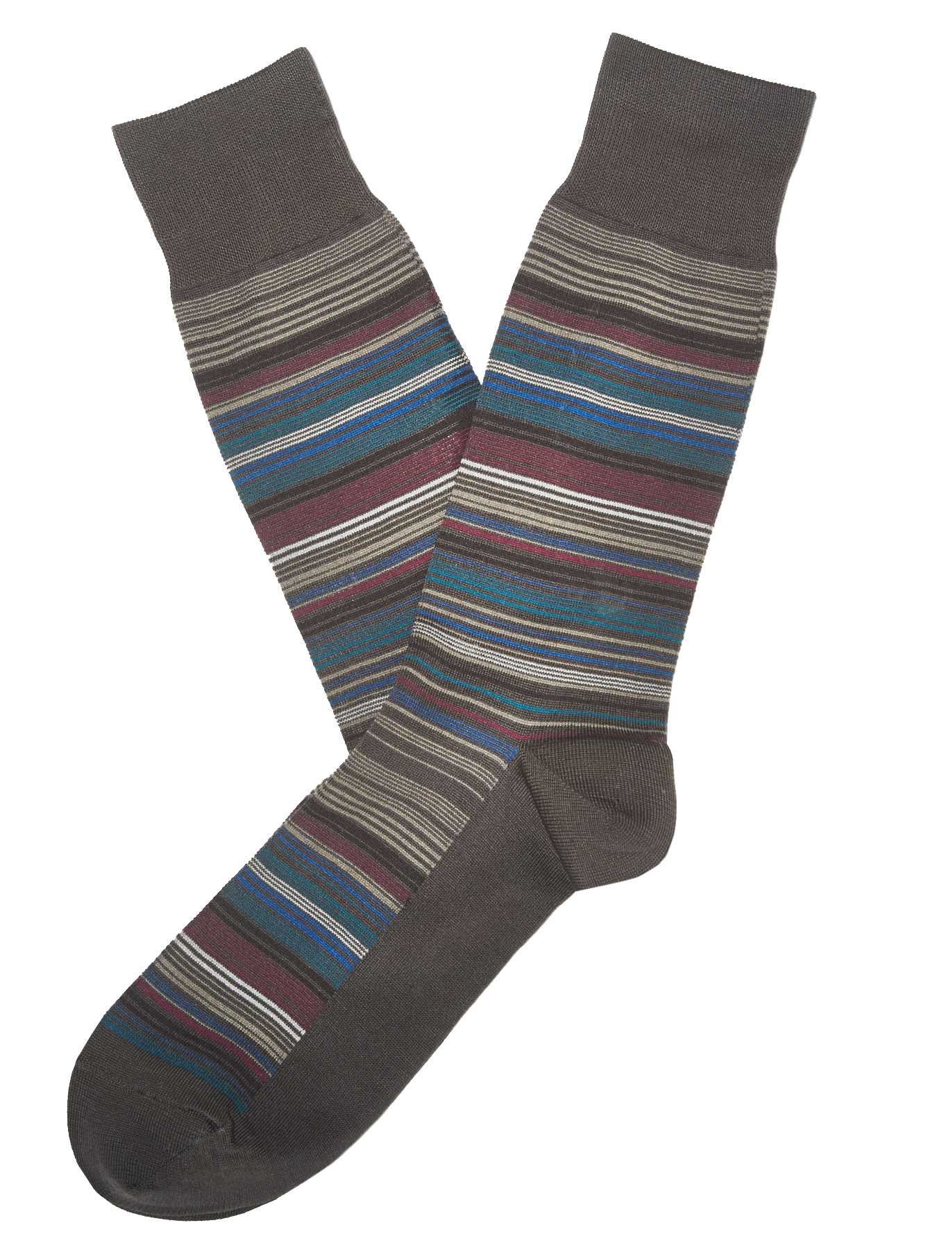 Perry Ellis Multi Color Stripe Portfolio Sock