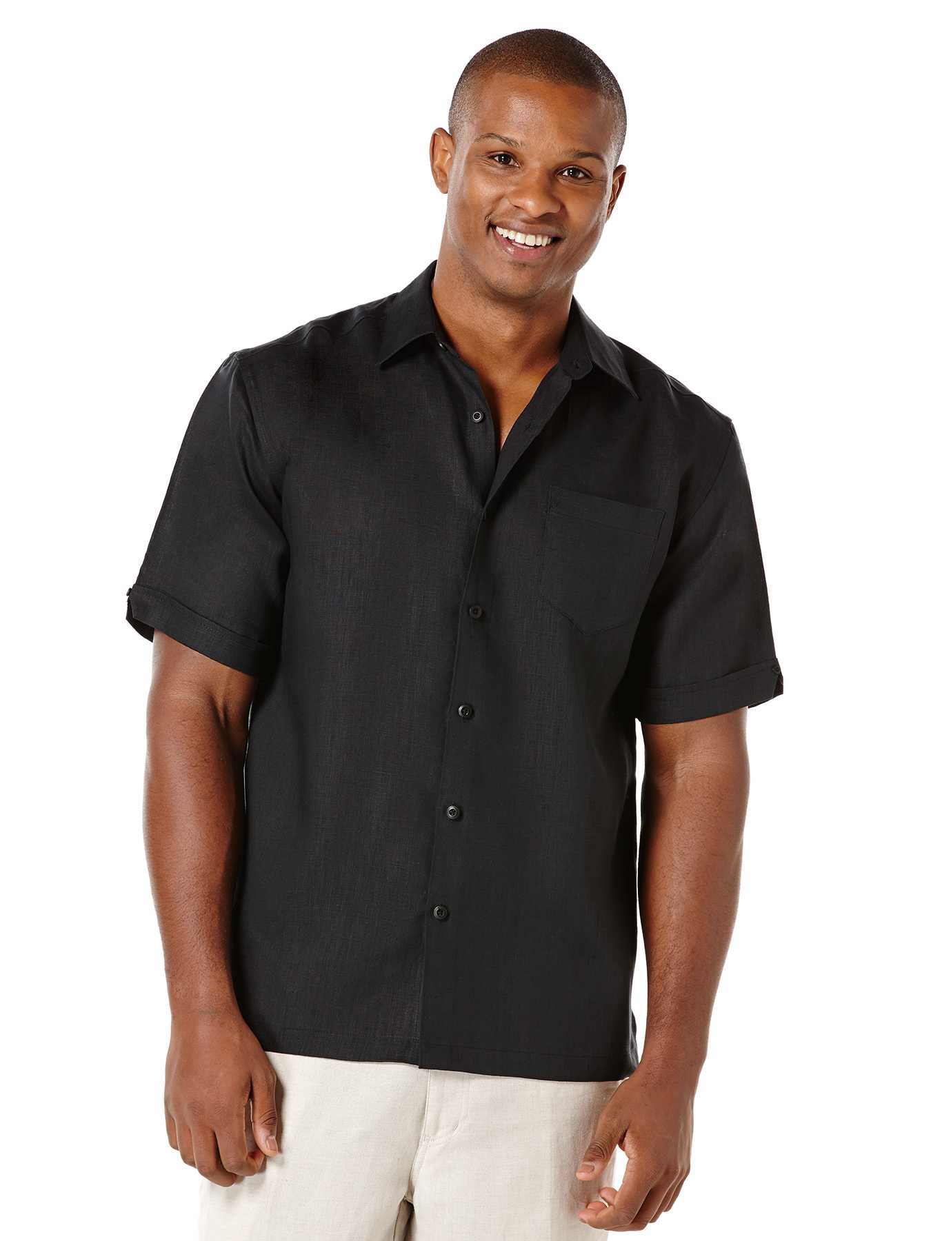 Cubavera 100% Linen Short Sleeve 1 Pocket Shirt