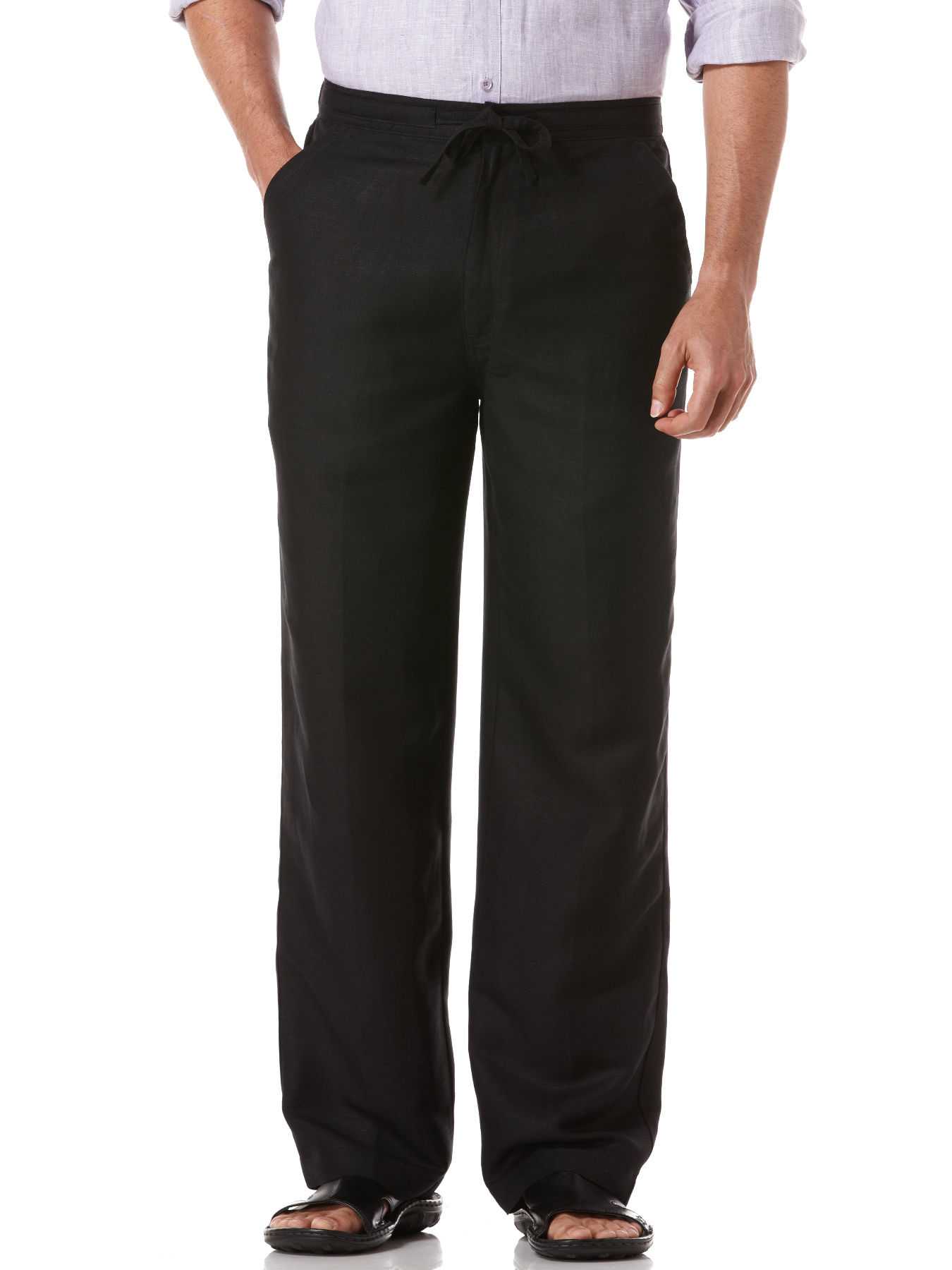 Cubavera Big & Tall Drawstring Linen Pant