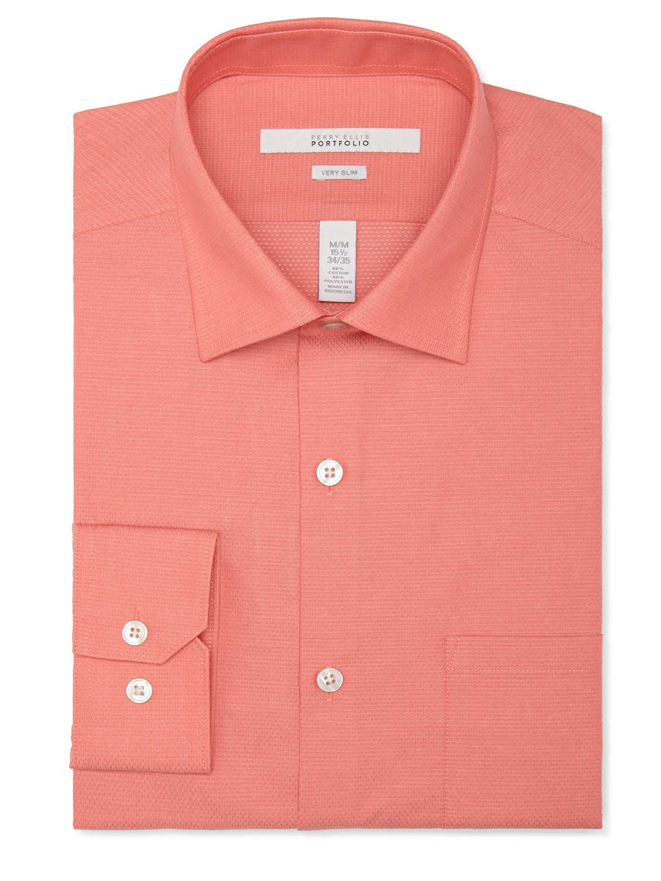 Perry Ellis Very Slim Large Check Dress Shirt