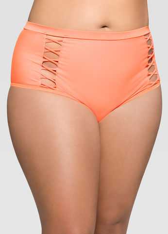 Criss Cross High Waist Bikini Bottom