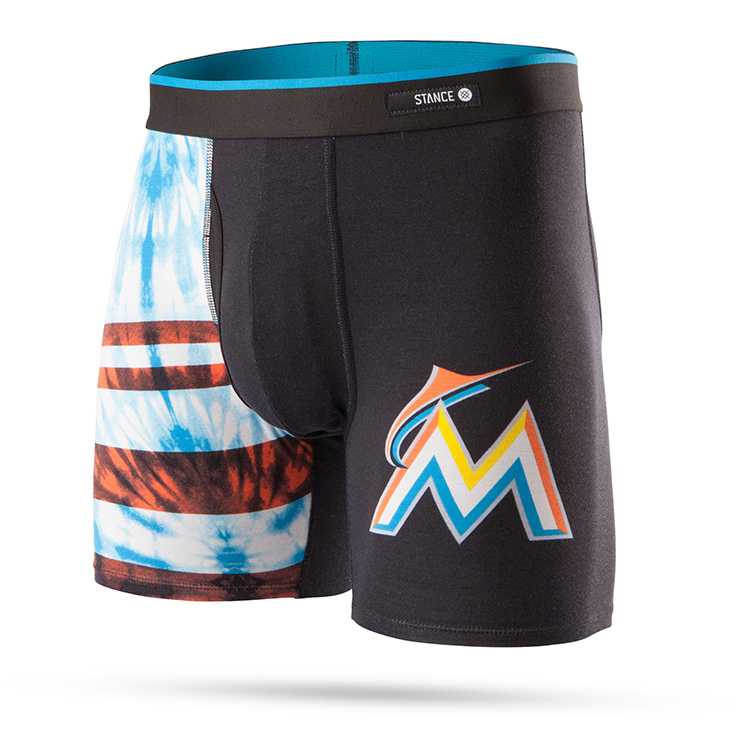 Stance Tie Dye Marlins BLK S basilone Socks
