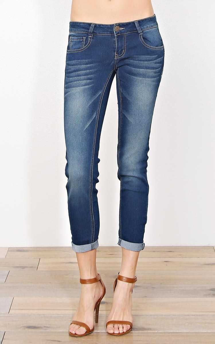 Paris Blues Jenna Denim Skinny Jeans - Tinted Wash in Size by Styles For Less
