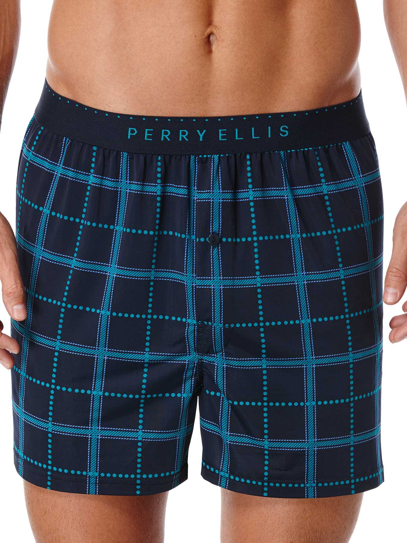 Perry Ellis Dotted Square Luxe Boxer Short