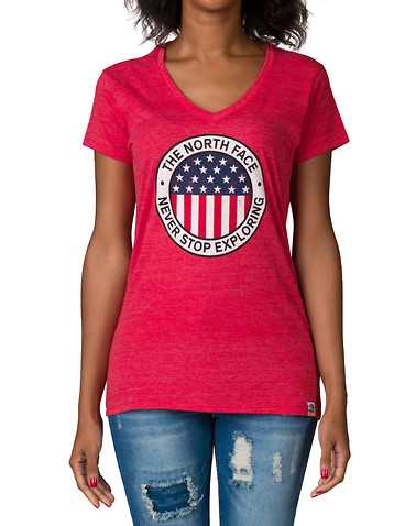 THE NORTH FACE WOMENS Red Clothing / Tops