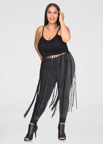 Long Fringe Crochet Top