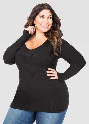 Ribbed Fitted Sweater