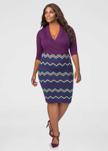 Chevron Sweater Skirt