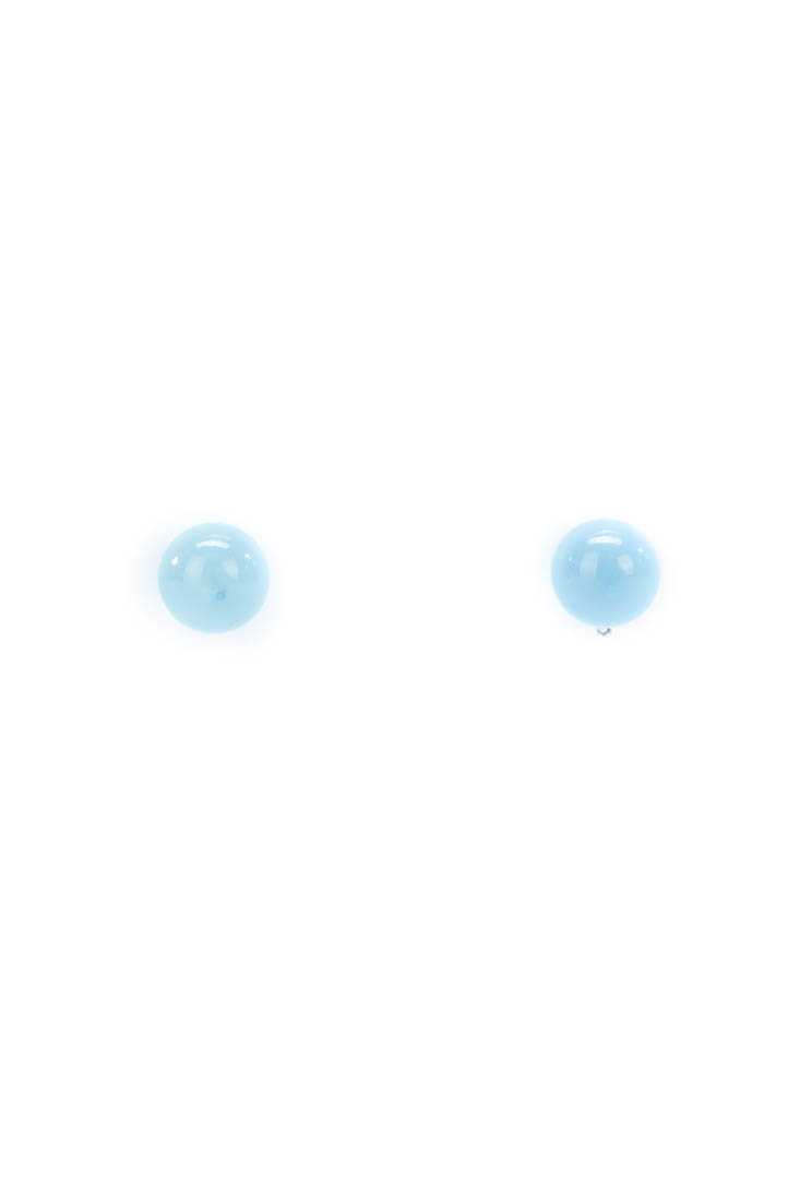 Blue Front And Back Beaded Earrings