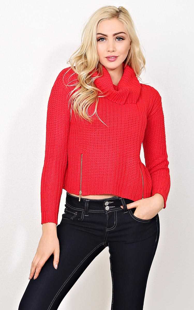 Winter Takeover Waffle Knit Sweater - - in Size by Styles For Less