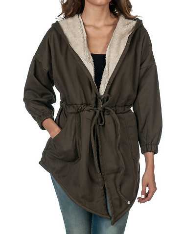 ESSENTIALS WOMENS Green Clothing / Heavy Jackets S