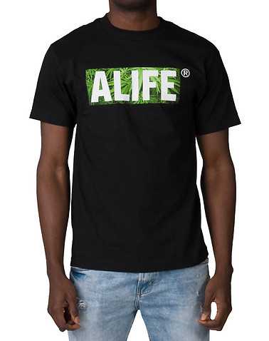 ALIFE MENS Black Clothing / Tops