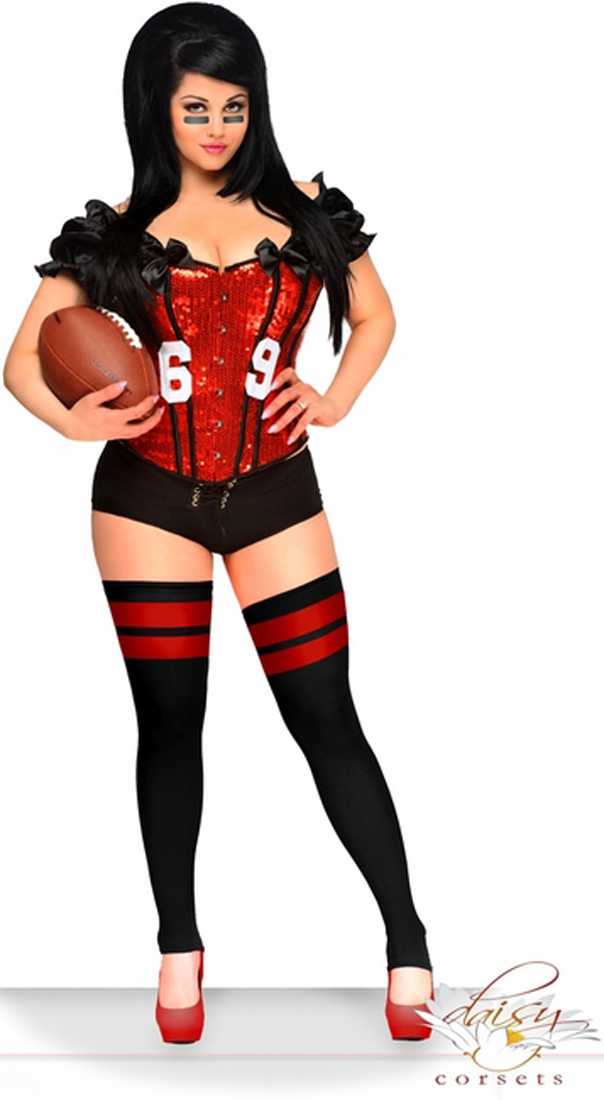 2 PC Sexy Football Fantasy Costume