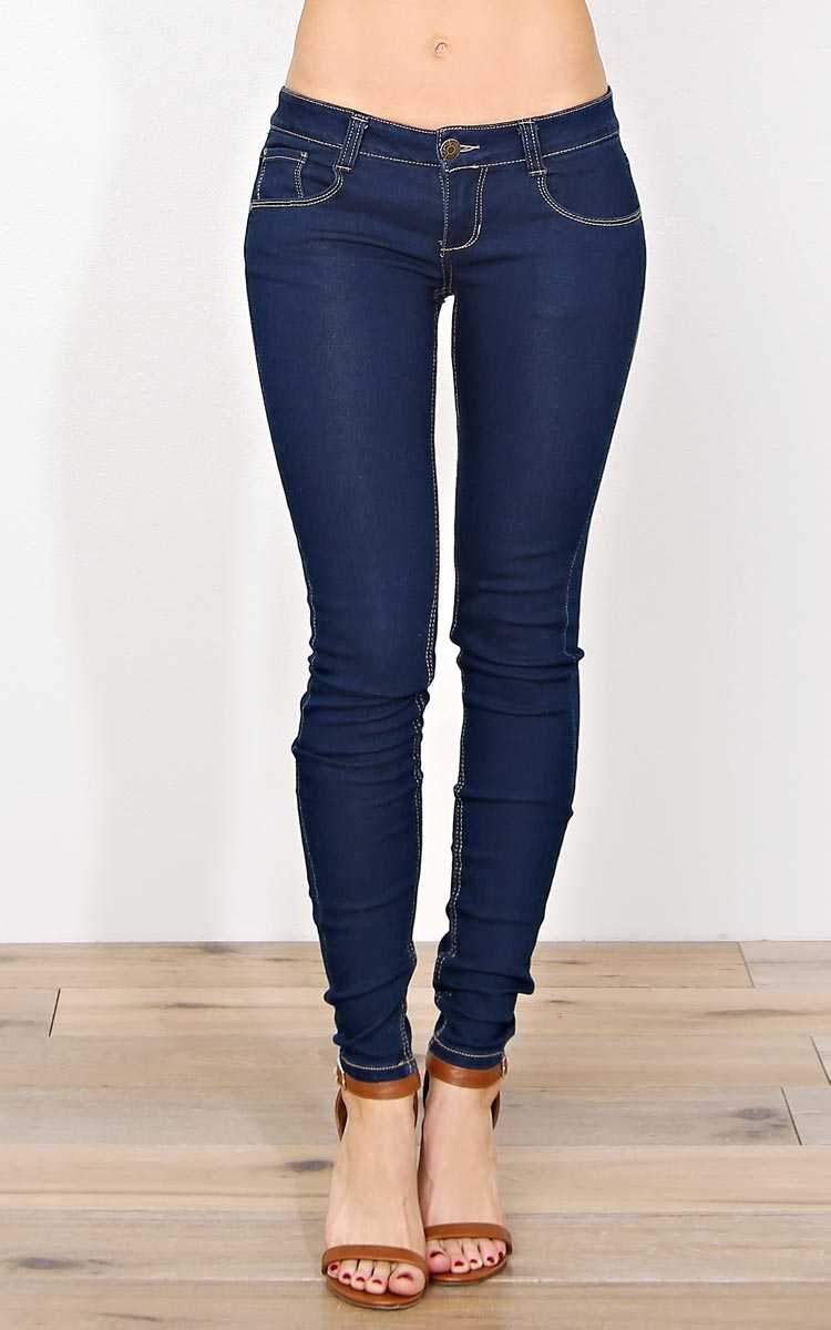 Paris Blues Christa Denim Skinny Jeans - Rinse Wash in Size by Styles For Less
