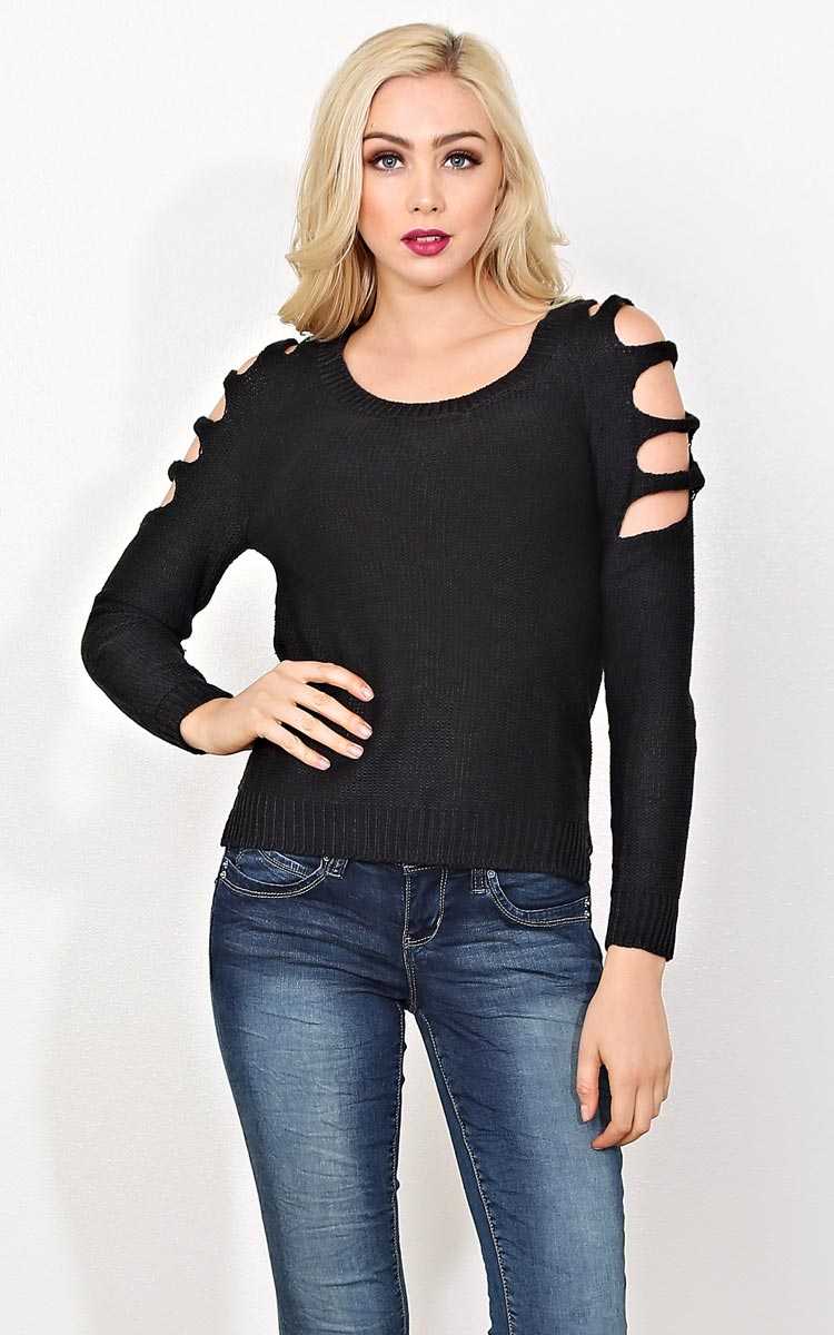 Chilled Sweater Knit Top - - Red in Size by Styles For Less