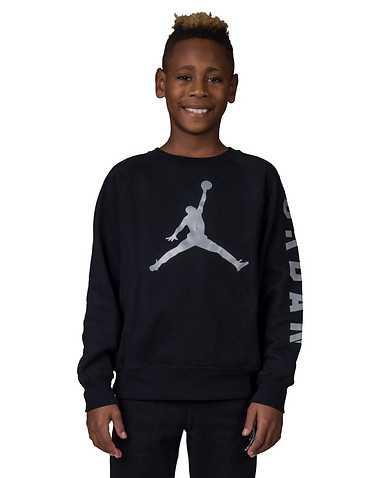 JORDAN BOYS Black Clothing / Crew Neck Sweatshirts M