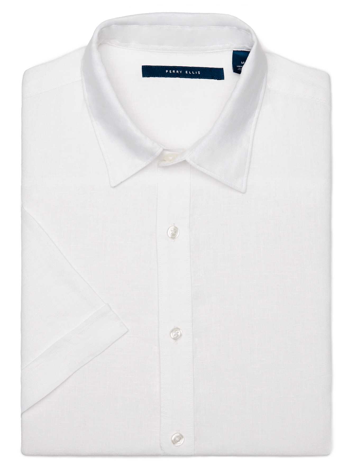 Perry Ellis Short Sleeve Linen Shirt