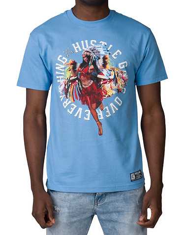 HUSTLE GANG MENS Medium Blue Clothing / Tops L