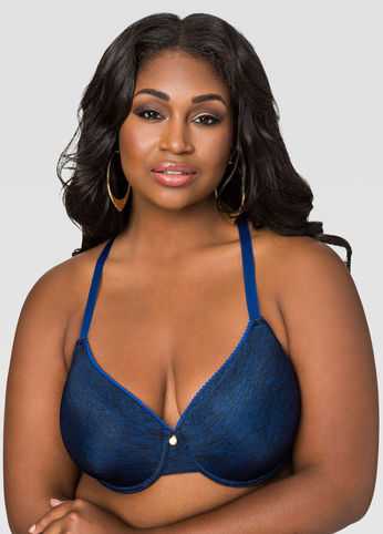 Printed Lace Racerback T-Shirt Bra