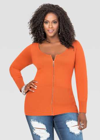 Basic Zip Cardigan