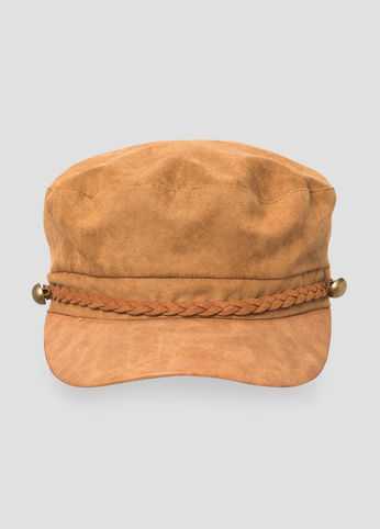 Microsuede Cabbie Hat