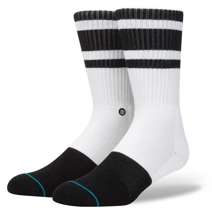 Stance White Out 2 Black M classic crew Socks