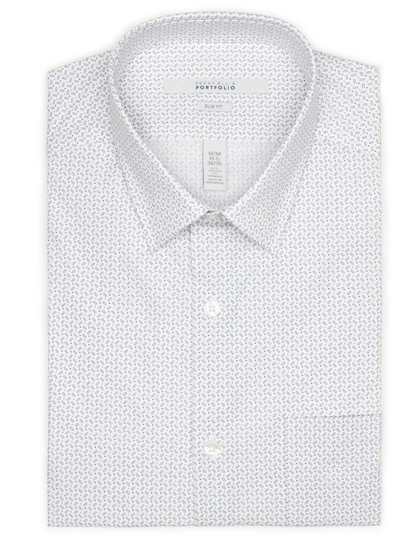 Perry Ellis Slim Fit Confetti Dress Shirt