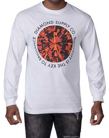 DIAMOND SUPPLY COMPANY MENS White Clothing / Tops S
