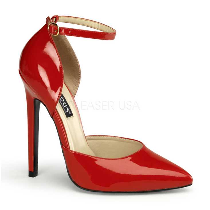 Red Patent Single Sole Pointed Toe High Heels