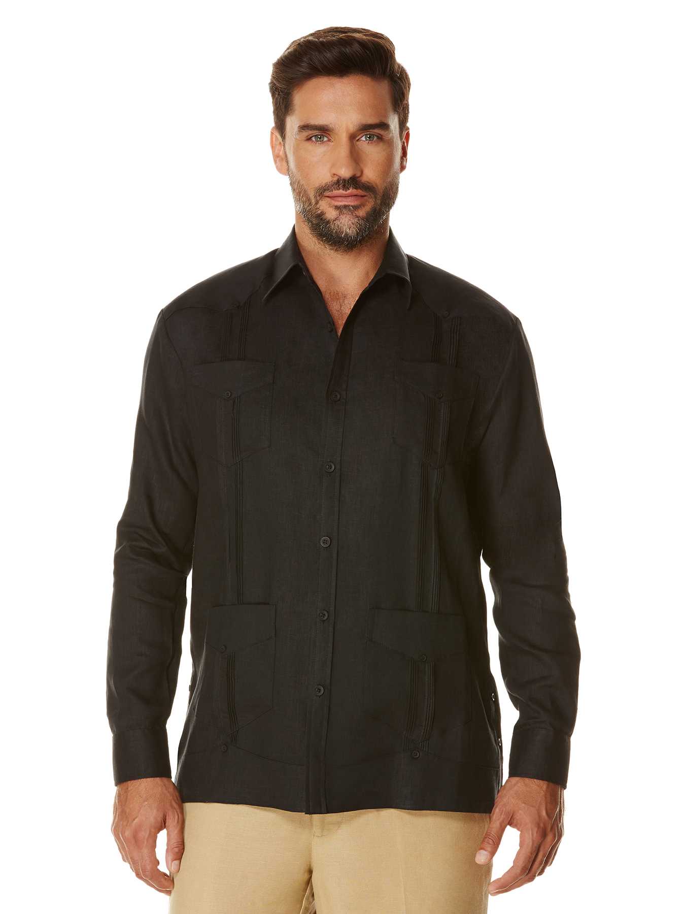 Cubavera 100% Linen Long Sleeve Classic Guayabera
