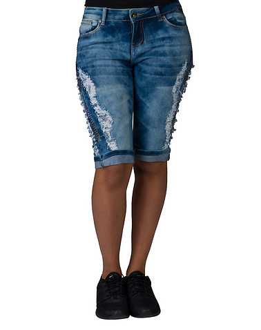 ESSENTIALS WOMENS Blue Clothing / Denim Shorts