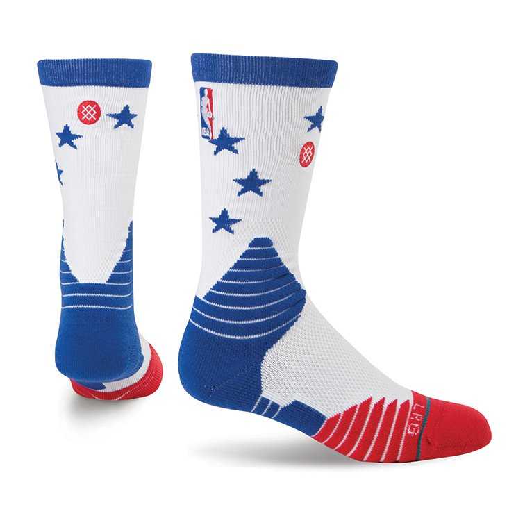 Stance 76Ers Core WHT NBA On Court Socks