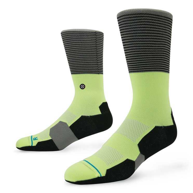 Stance Scratch Crew Lime fusion golf Socks