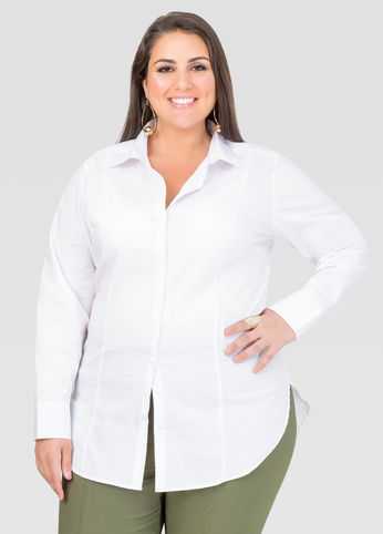 Long Button Front Shirt