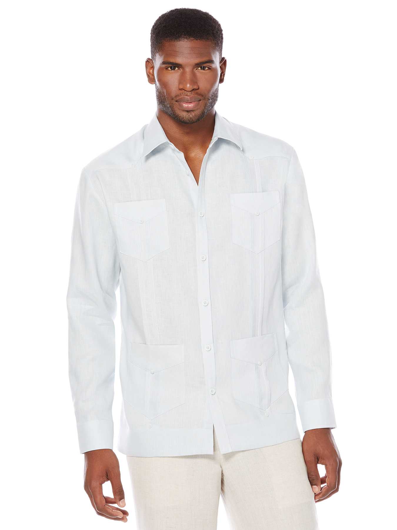 Cubavera 100% Linen Long Sleeve Classic Guayabera
