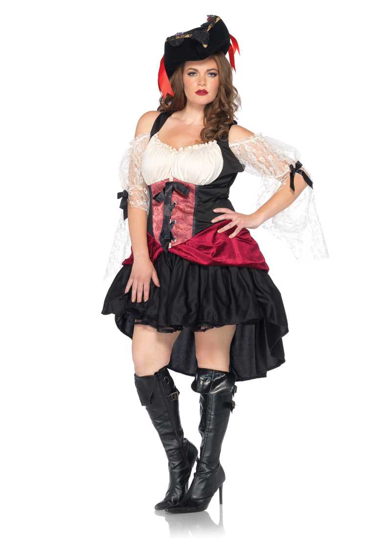 Black 1 PC Wicked Wench Costume