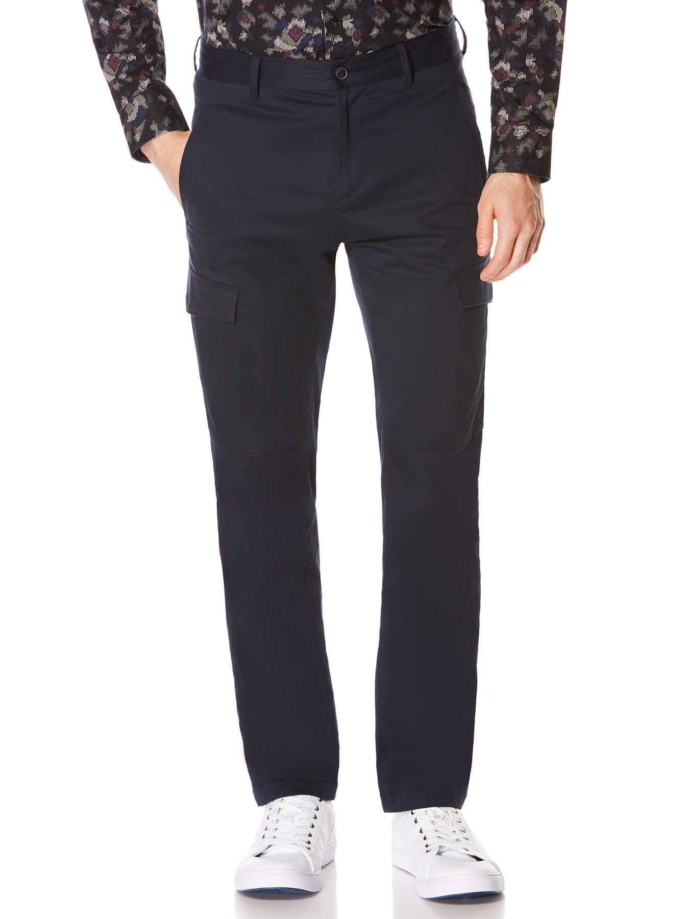 Perry Ellis Slim Fit Solid Cargo Pant