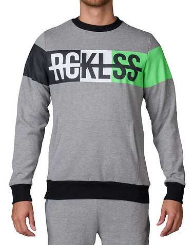 YOUNG AND RECKLESS MENS Grey Clothing / Sweatshirts S