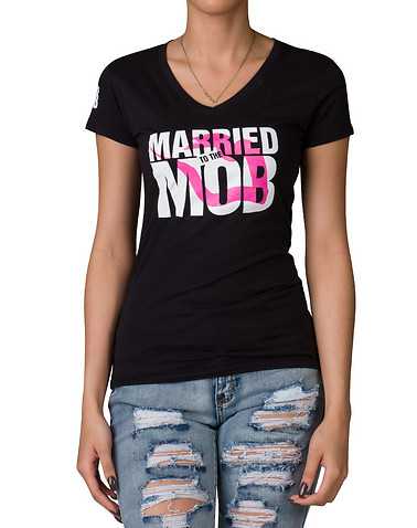 MARRIED TO THE MOB WOMENS Black Clothing / Tops S