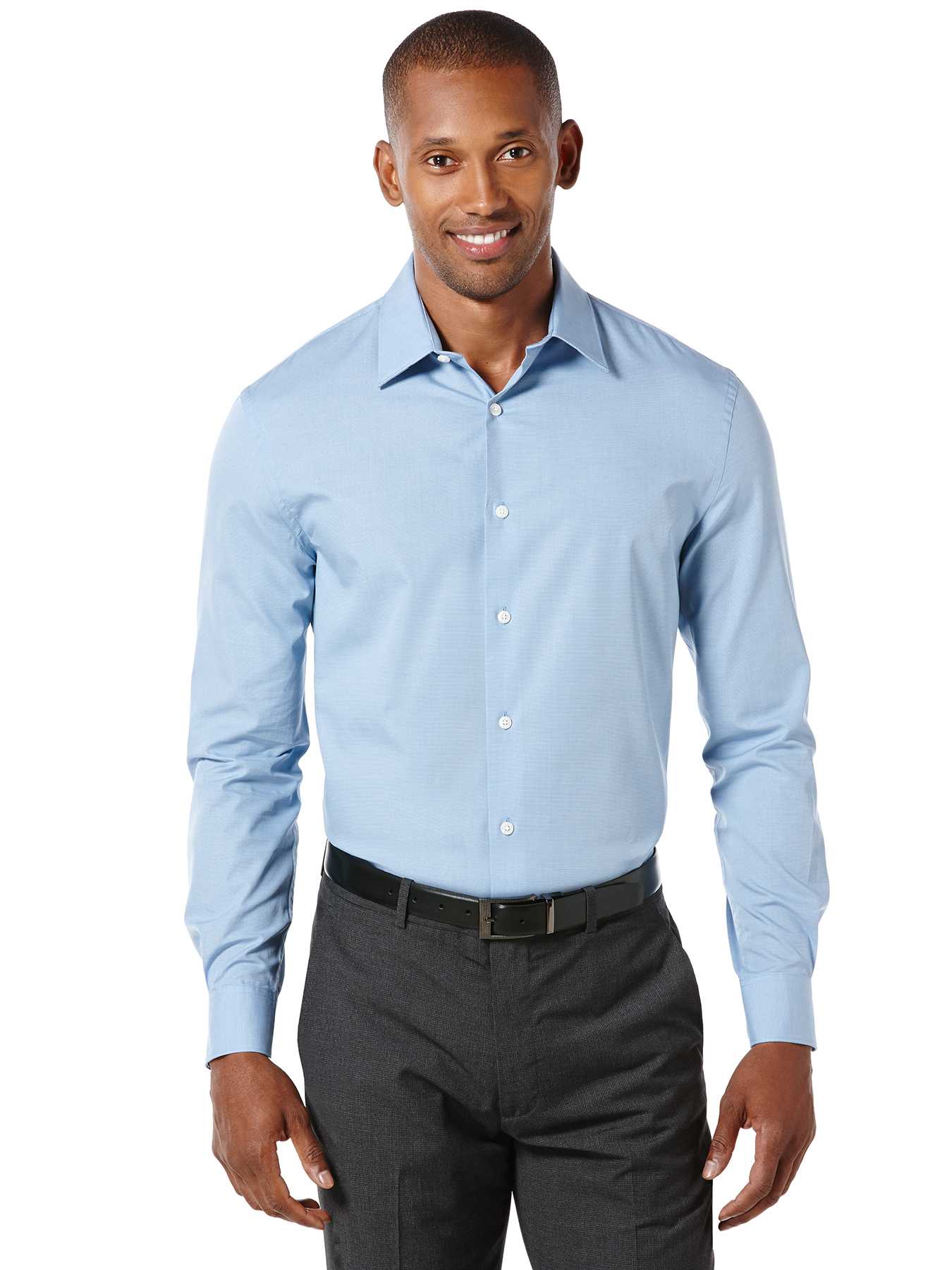 Perry Ellis Regular Fit End on End Shirt
