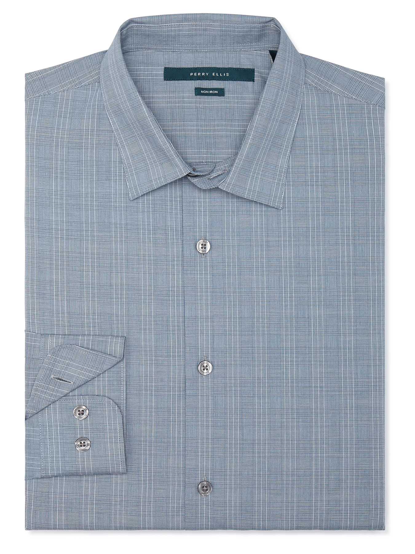 Perry Ellis Non-Iron Subtle Check Shirt