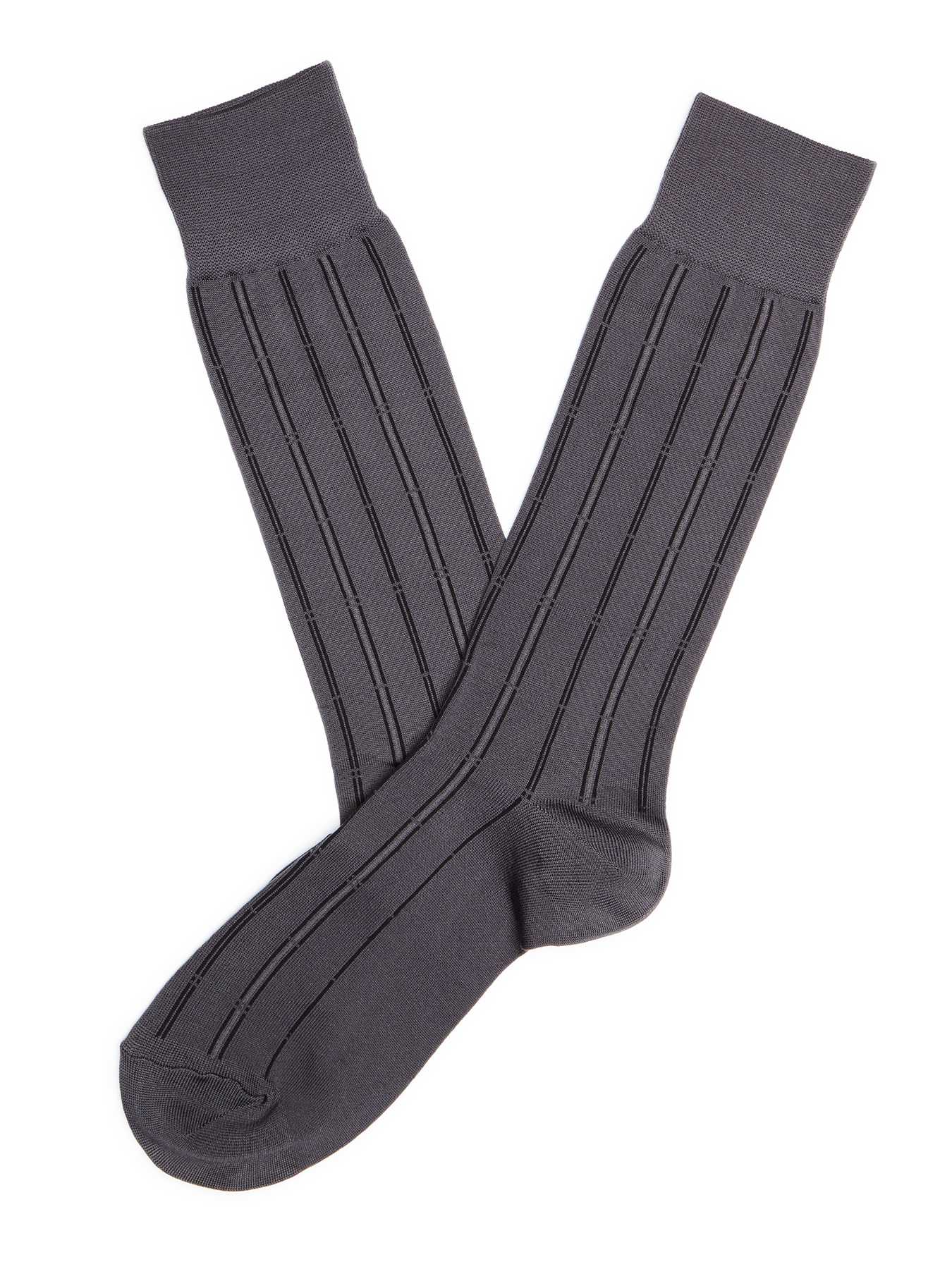 Perry Ellis Microfiber Luxury Stripe Sock