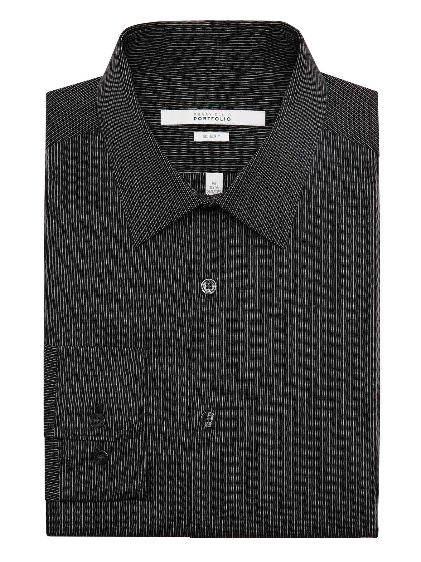 Perry Ellis Slim Fit Micro Stripe Dress Shirt