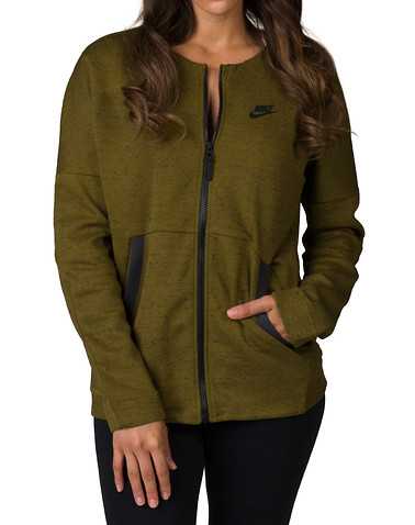 NIKE SPORTSWEAR WOMENS Green Clothing / Sweatshirts
