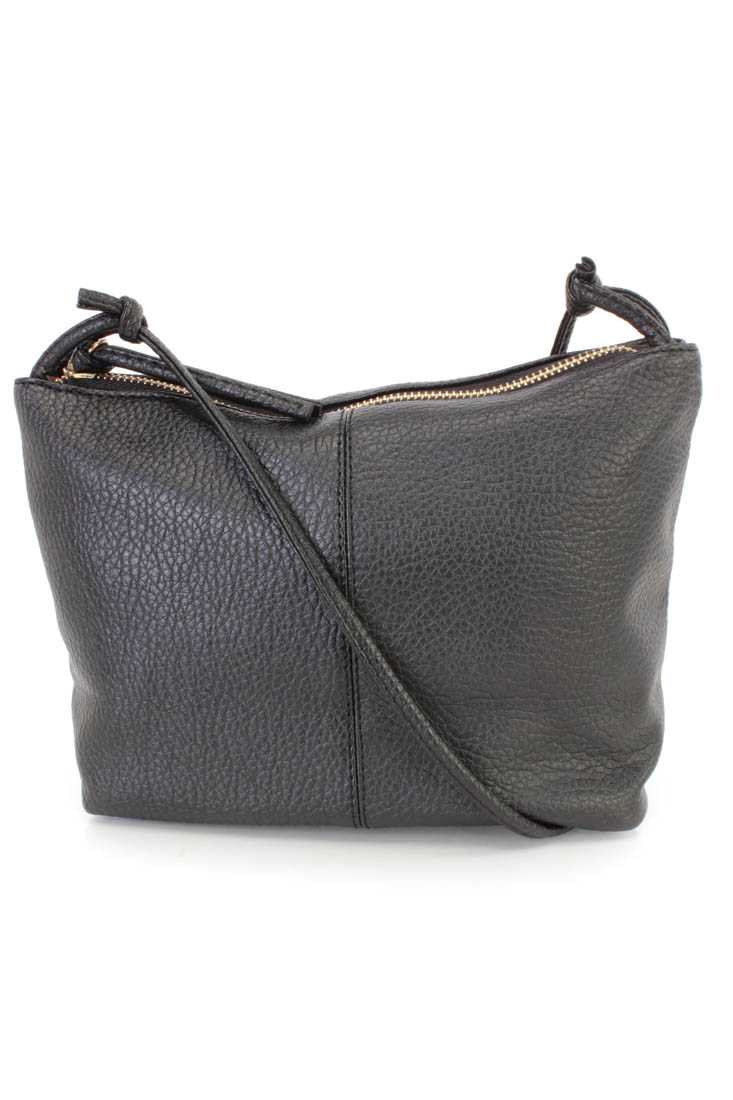 Black Long Strap Mini Shoulder Handbag