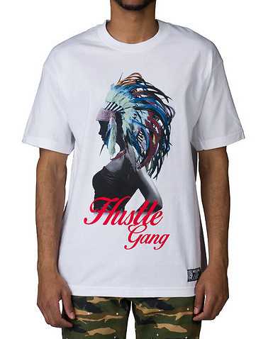 HUSTLE GANG MENS White Clothing / Tops M